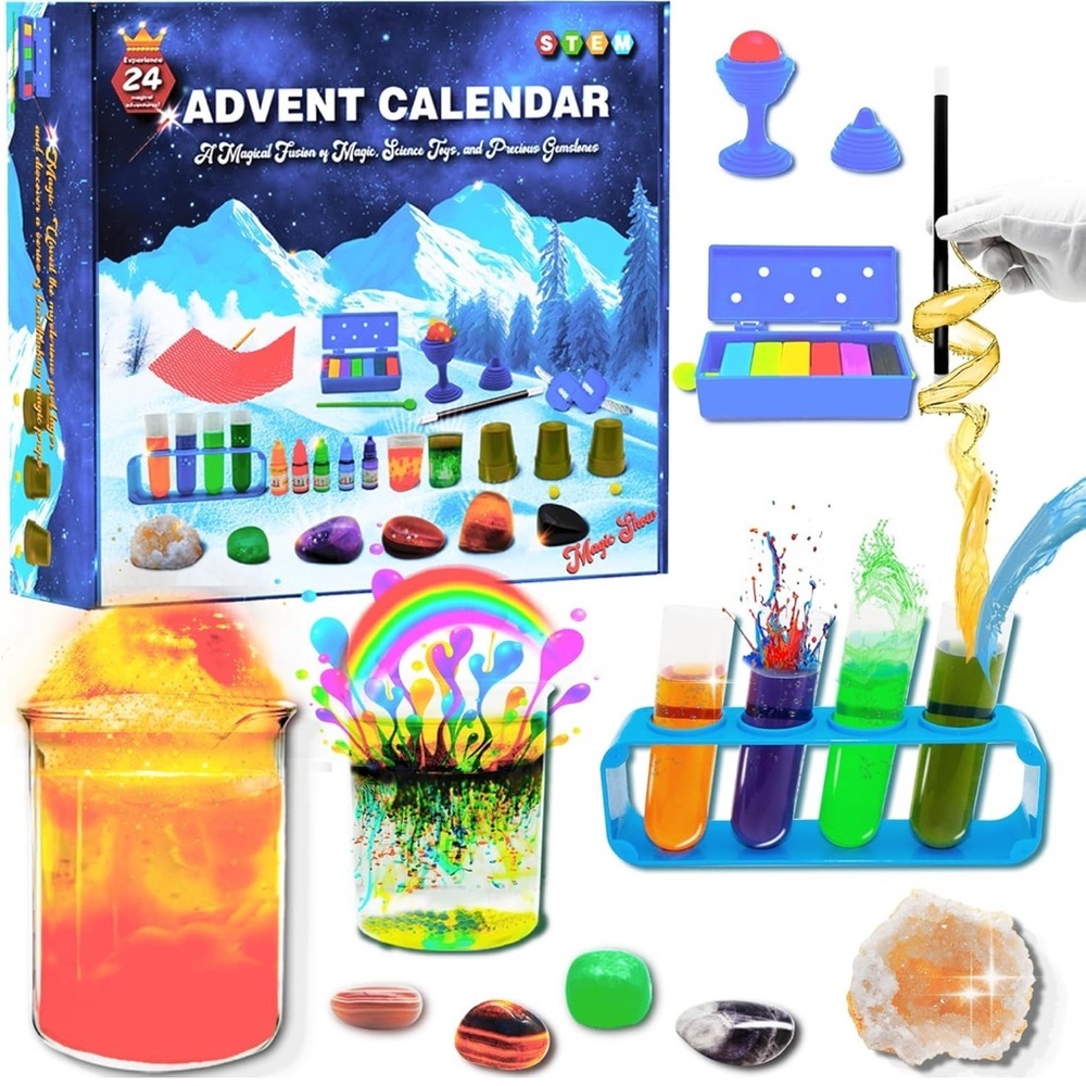 New Advent Calendar 2024 for Kids Ages 6-8-12, 24-Day Countdown Christmas Gifts